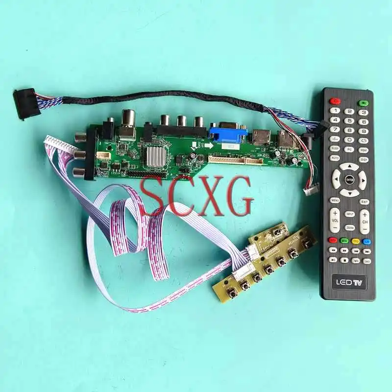 Для LP133WH1-TLA1/TLB1/TLC1/TLD1 матрица ноутбука DVB плата контроллера HDMI-совместимая VGA 1366*768 USB AV RF LVDS 40 Pin 13,3 "комплект
