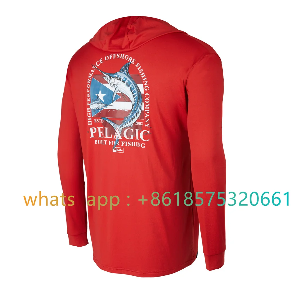 

Fishing Hiking UPF50+ Professional Fishing Hoodie Light Breathable Quick-Drying Sun Protection Clothes Performance Fishing Shirt