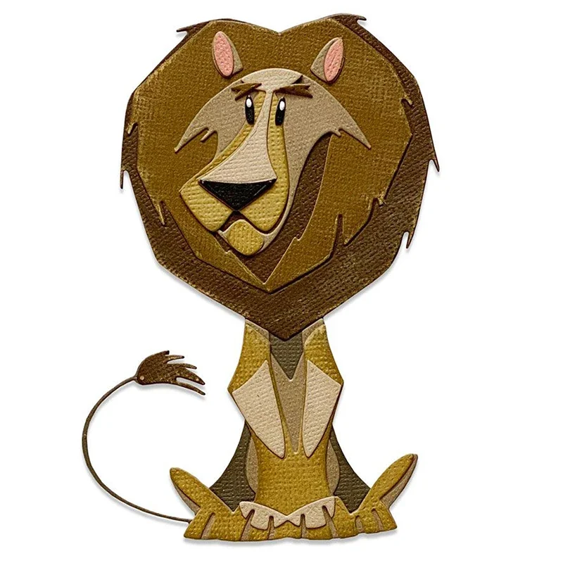 Новинка 2023 металлические Вырубные штампы и фон с изображением животного