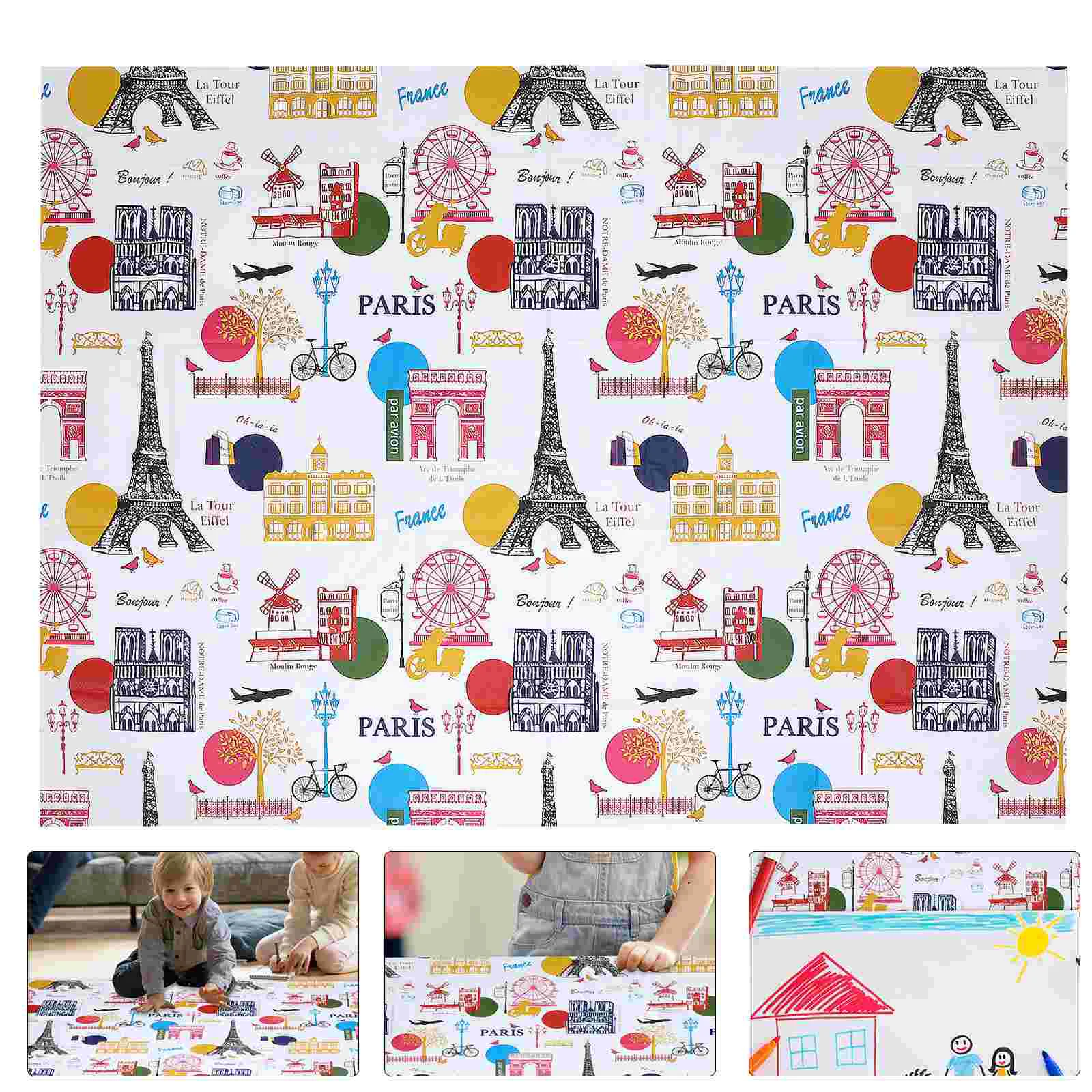 

Tablecloth Anti-dirty Mat Waterproof Outdoor Chair Cushions Kids Painting Supplies Peva Material Child Tabletop Rectangular