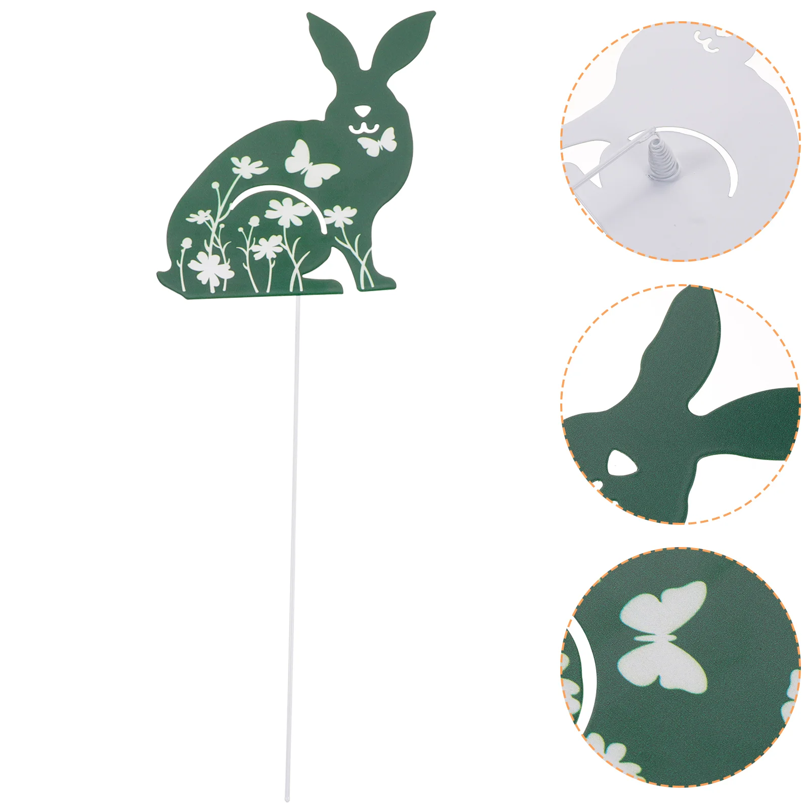 

House Ornaments Stake Sign Decor Garden Bunny Stake Bunny Shape Garden Stake Outdoor Lawn Decorations Bunny Garden Stake