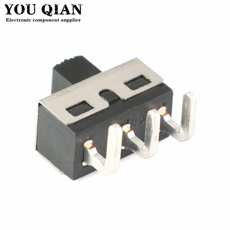 Переключатель питания SS12D10 SS12D06 10 шт. 3-контактный переключатель с прямыми ножками