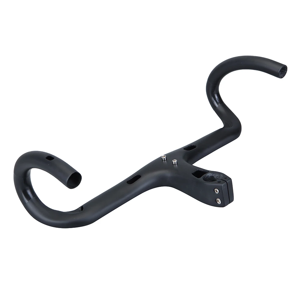 Рулевая колонка 2022 NEW Aero Integrated Road Bicycle Handlebars T800 UD Carbon с диаметром вилки 28,6 мм x 380/400/420/440 мм, вынос 90/100/110/120 мм.