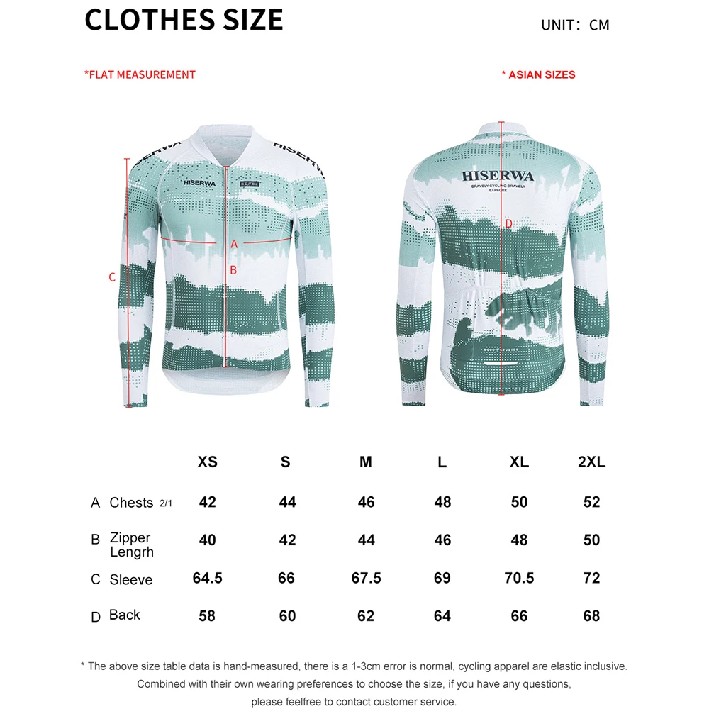 HISERWA Мужской велосипедный трикотаж Pro Team Женская одежда для велоспорта с длинными