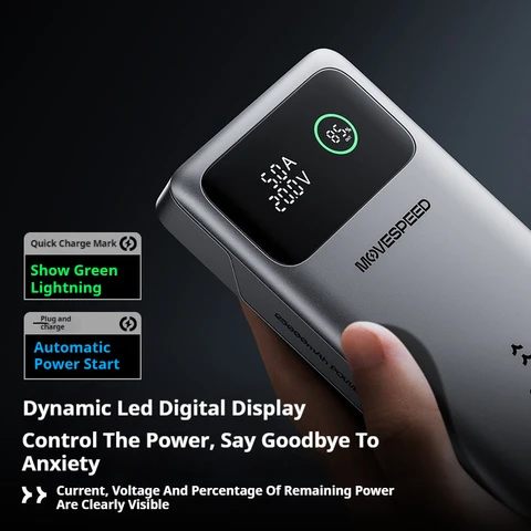 MOVESPEED M25Pro 25000 мАч Power Bank высокой мощности 140 Вт Тип C Мобильный внешний аккумулятор с быстрой зарядкой для iPhone16pro Max MacBook Ноутбук