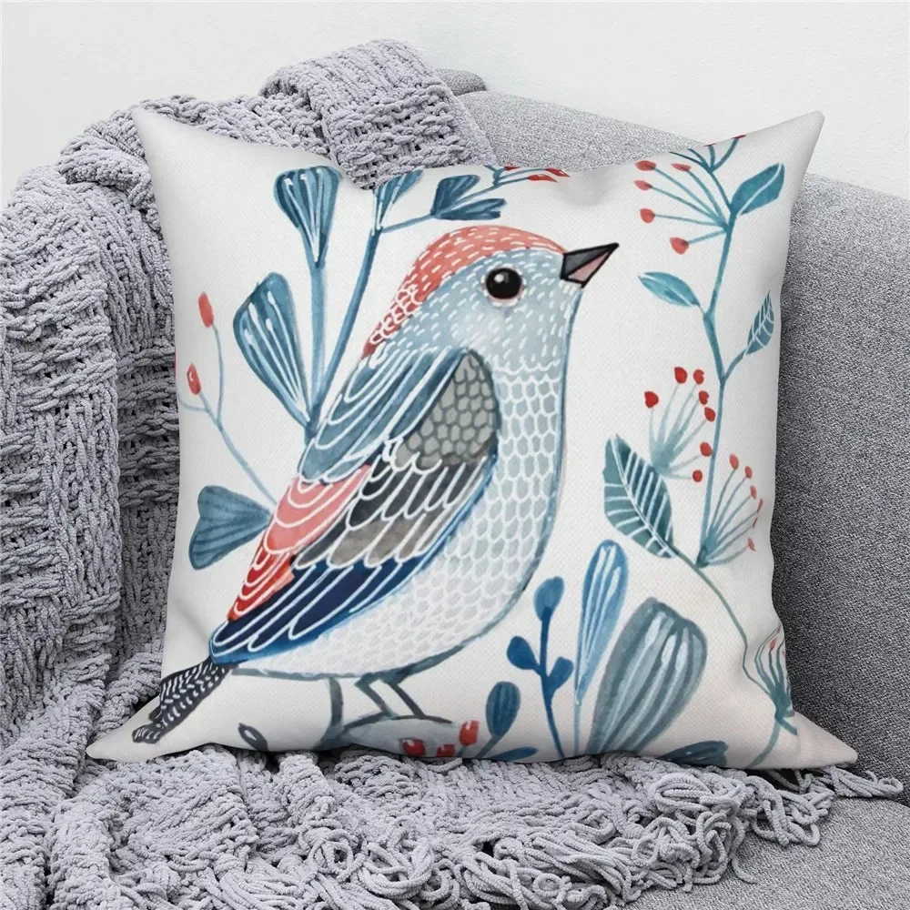 

Наволочка Flower and Bird Print 40x40 см