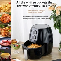 5 5l air fryer multifunction oil free health visible fryer cooker 1300w euusuk touch lcd deep smart airfryer french frie pizza