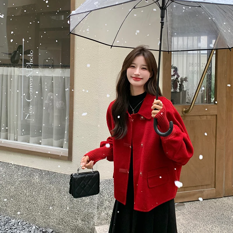 Двустороннее кашемировое пальто