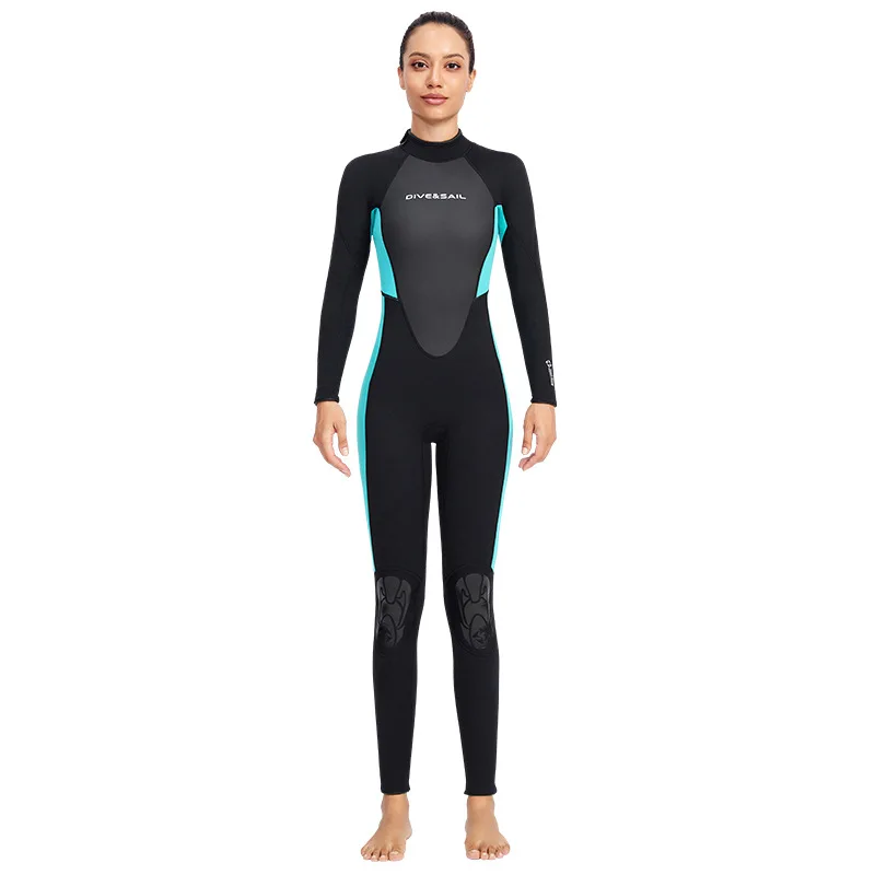 

New 3MM Wetsuit Long Sleeve One-piece Diving Suit Couple Wet Warmth Sun Protection Snorkeling Surfing Jellyfish Swimsuit