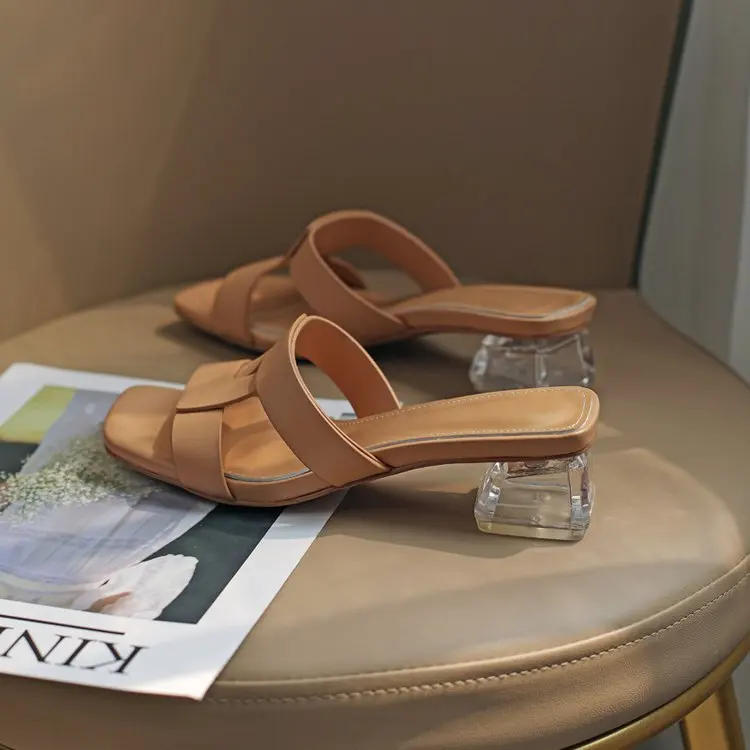

Slippers, Women's Summer Ins2022, New Type Of Thick Heel Square Toe Sandals