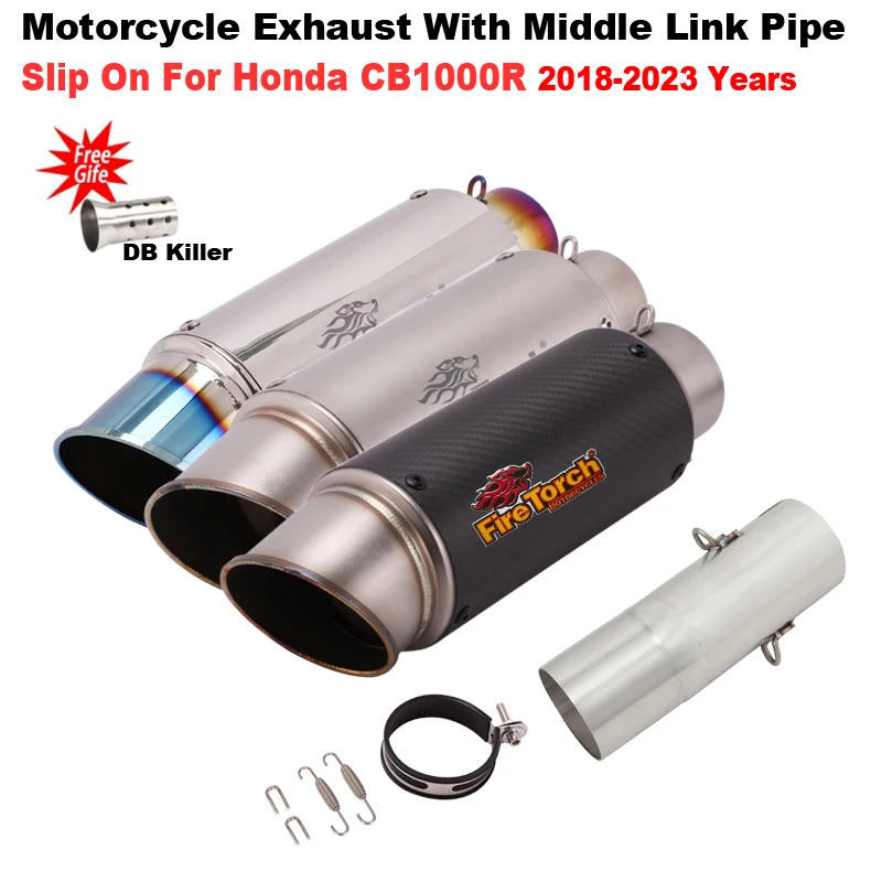Надевается для Honda CB1000R CB 1000R 2018-2023 выхлопная система мотоцикла средняя