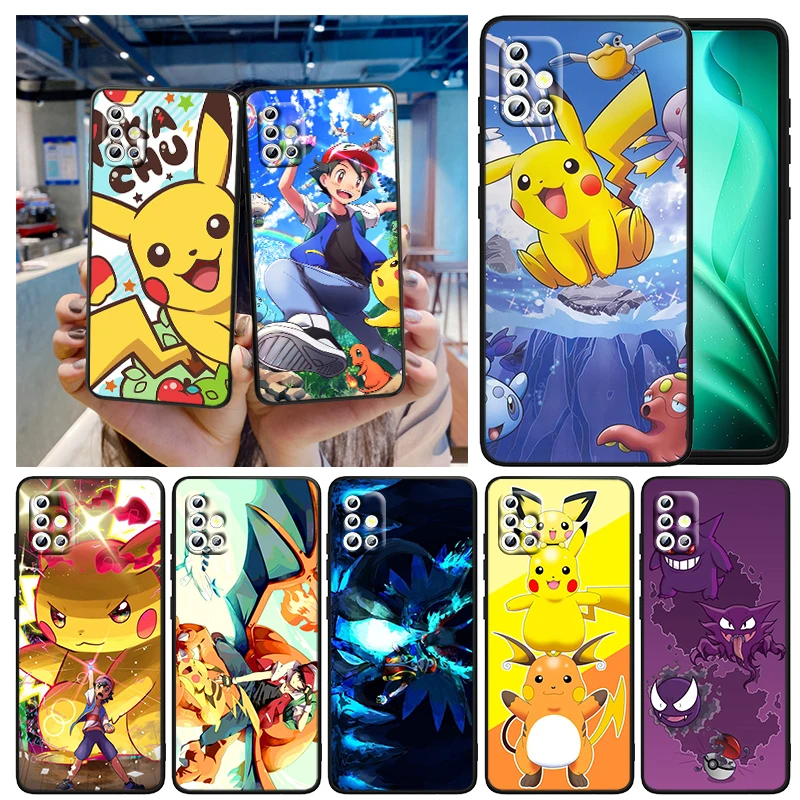 

Anime Pokemon Pikachu For Samsung A73 A53 A33 A03S A22 A72 A52 A32 A02 S A12 A42 A51 A91 A81 A71 A41 A32 A21 Phone Case
