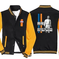 2022 new baseball jacket spring autumn fleece cotton slim fit jacket ford gulf car logo sweatshirt fashion hip hop