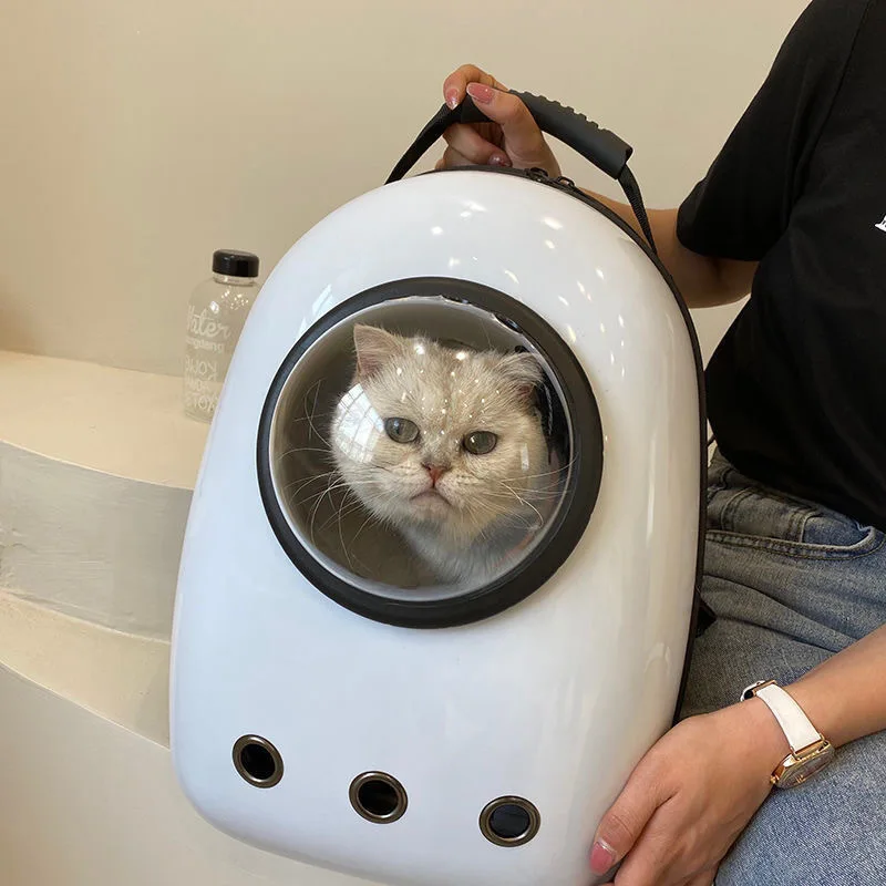 

Cat Carrier Bags Breathable Outdoor Pet Carriers Small Dog Cat Backpack Travel Space Capsule Cage Pet Transport Bag For Cat