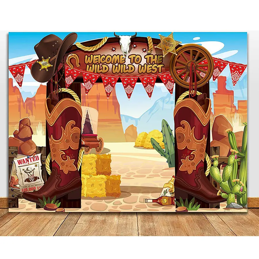 

Western Cowboy Party Decoration Wild West Cowboy Western Photography Backdrop Background And Western Cowboy Theme