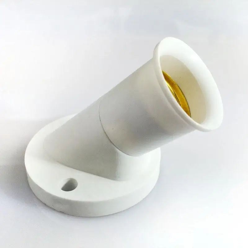 

Newest E27 Oblique Screw Lamp Base Socket Light Bulb Base Wall Lamp Holders Adapter Converter