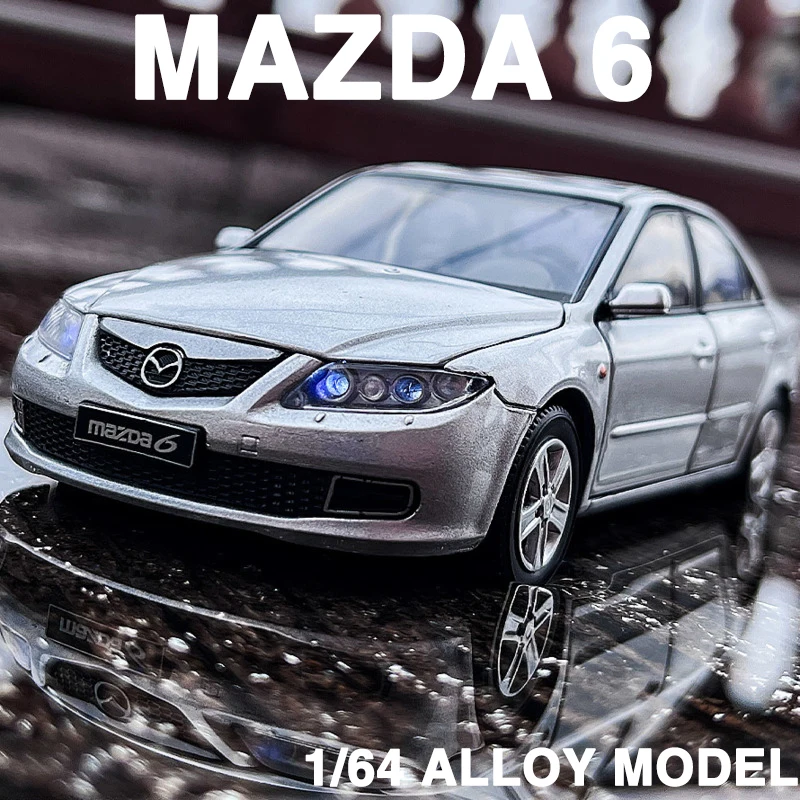 

JKM 1/64 Mazda 6 Sedan Alloy Miniature Car Model Toys Diecast Vehicle Replica Enthusiasts Collection For Boys Birthday Gifts