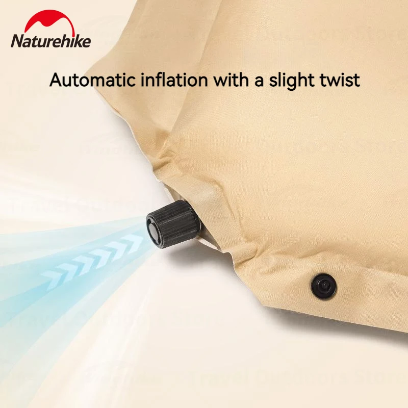 Туристический понж Naturehike 190T Самонадувающийся спальный матрас с подушкой на 1-2