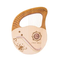 24 strings lyre harp solid wood classical special professional instrument bandolim musikinstrumente sports and recreation