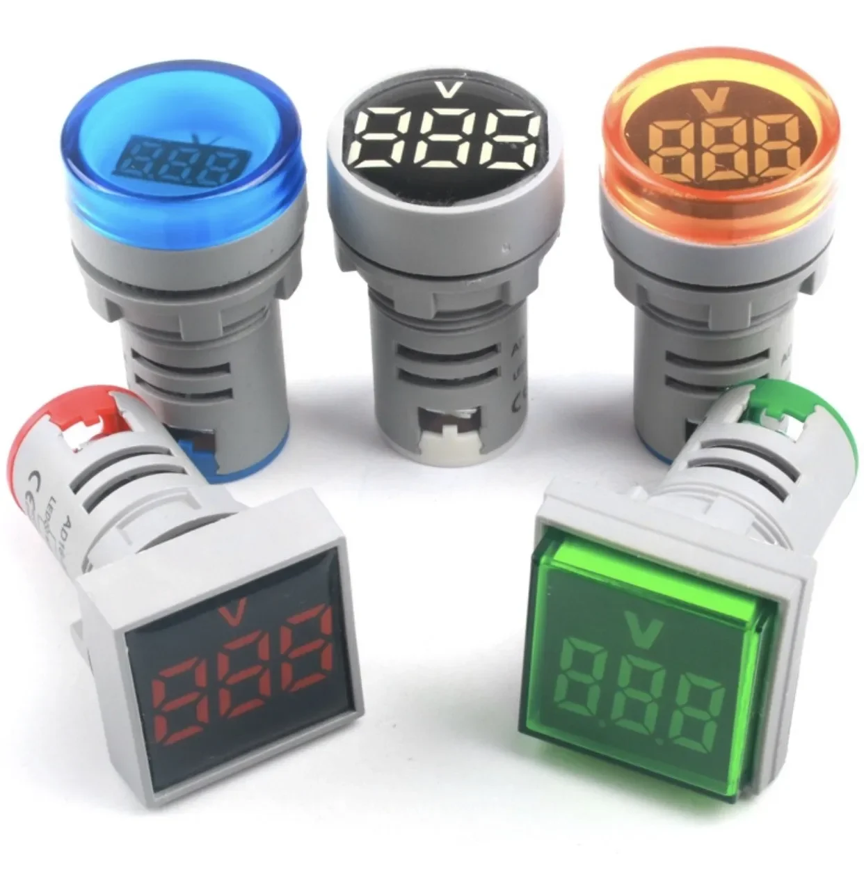 AD16-22DSV Тип AC60-500V DC5-60V Мини-измеритель напряжения Светодиодный цифровой дисплей