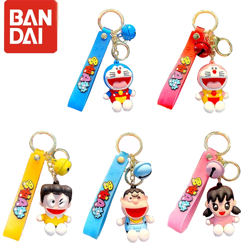 Брелок для ключей Doraemon Fat Tiger модный силиконовый держатель с подвеской в виде