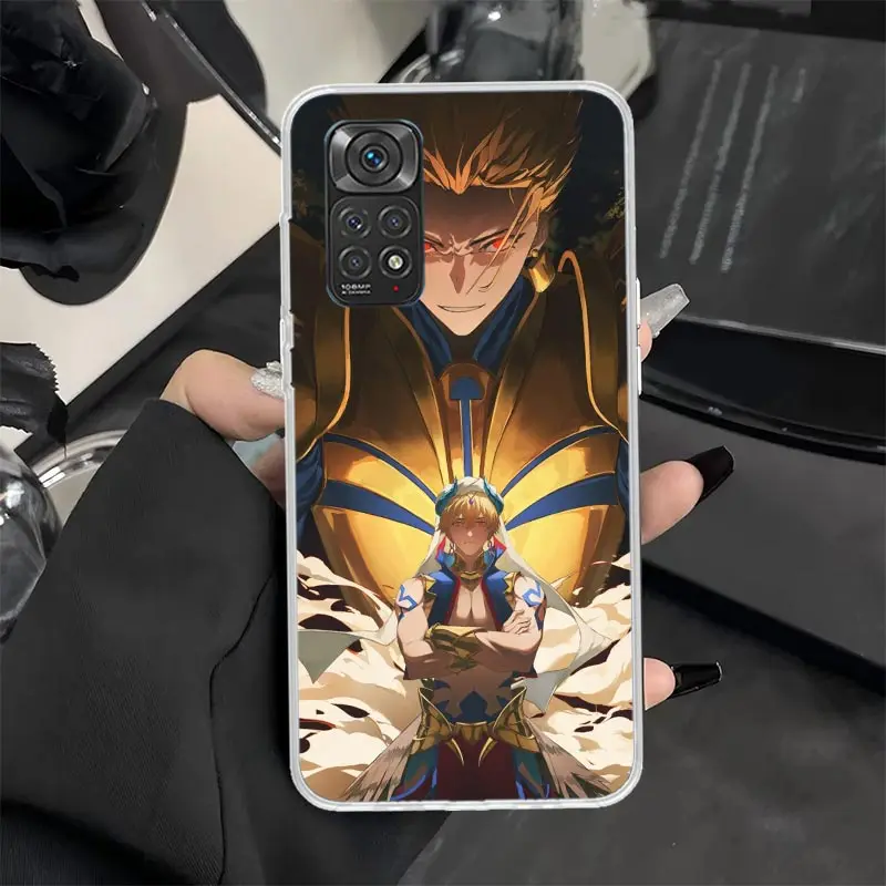 Чехол для телефона Fate Zero Stay Night Gilgamesh Xiaomi Redmi Note 14 13 12 11 Pro Plus 12S 11S 10S 10 11E 11T 9 9S Soft Shoc