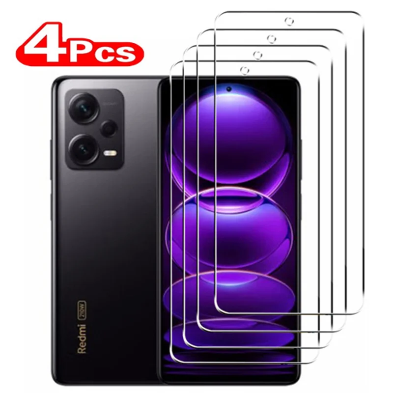 

4PCS Screen Protector For Redmi Note 12C 11 T Pro 10A Tempered Screen Protector Redmi 7 8 9 10 Pro 9S POCO X5 X3 Pro nfc Glass