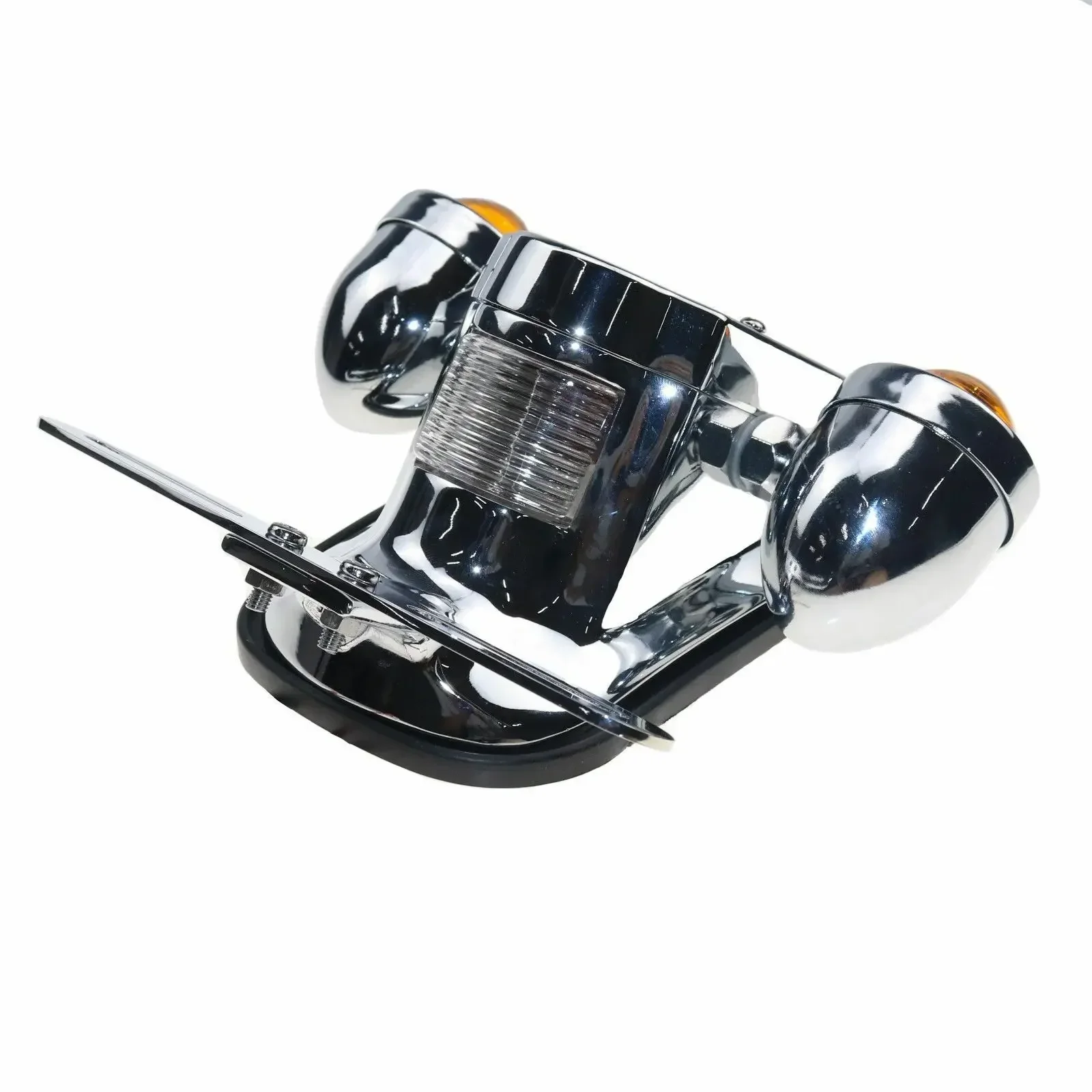 Хромированный указатель поворота с крестообразным хвостом для Harley Cruiser Chopper FLSTN