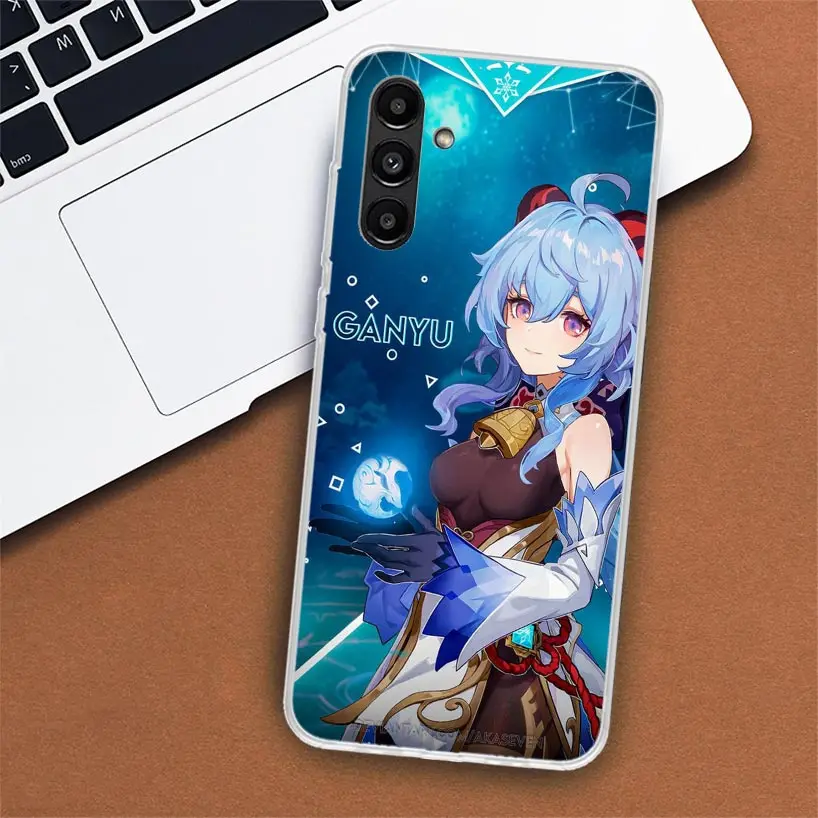 Чехол для телефона Genshin Impact Ganyu Samsung Galaxy A02S A12 A22 A32 A42 A52 A72 A51 A50S A71 A41 A31 A21S A70S A40 A30S A20E A10