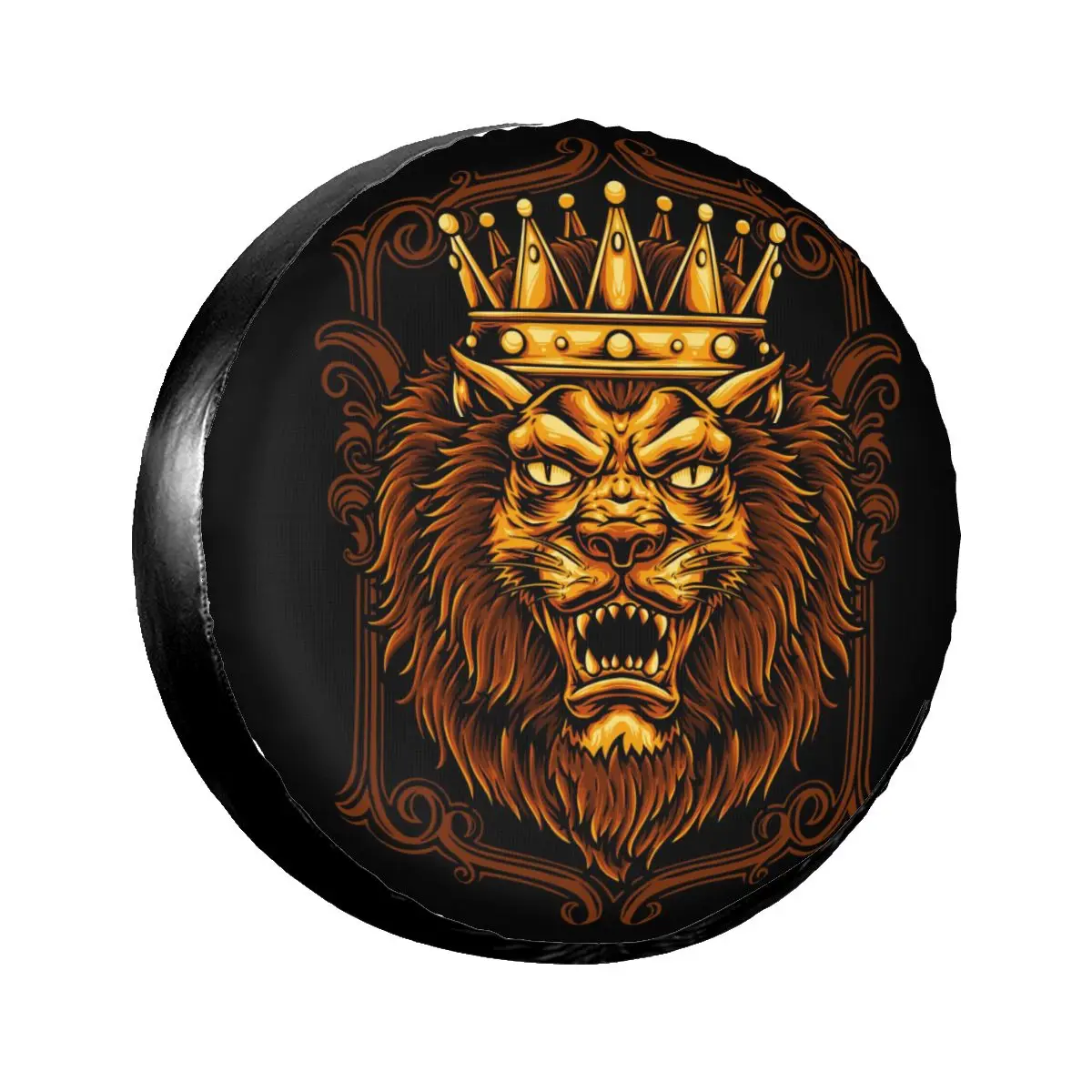 

1Pc Car Spare Tire Cover Lion King Illustration Case Polyester Tire for Cars Wheel Protection Cover