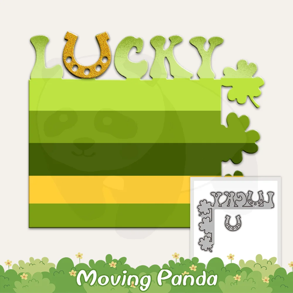 

Swash Lucky Clovers Cutting Dies For DIY Embossed Scrapbooking Supplies Metal Cut Dies Knife Mould For Paper Cards Album Decor