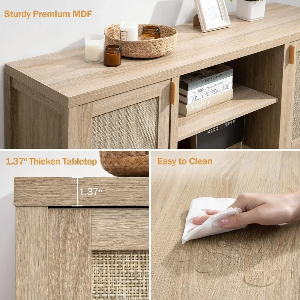 Подставка для телевизора из ротанга гостиной-деревянный шкаф ТВ-приставки с