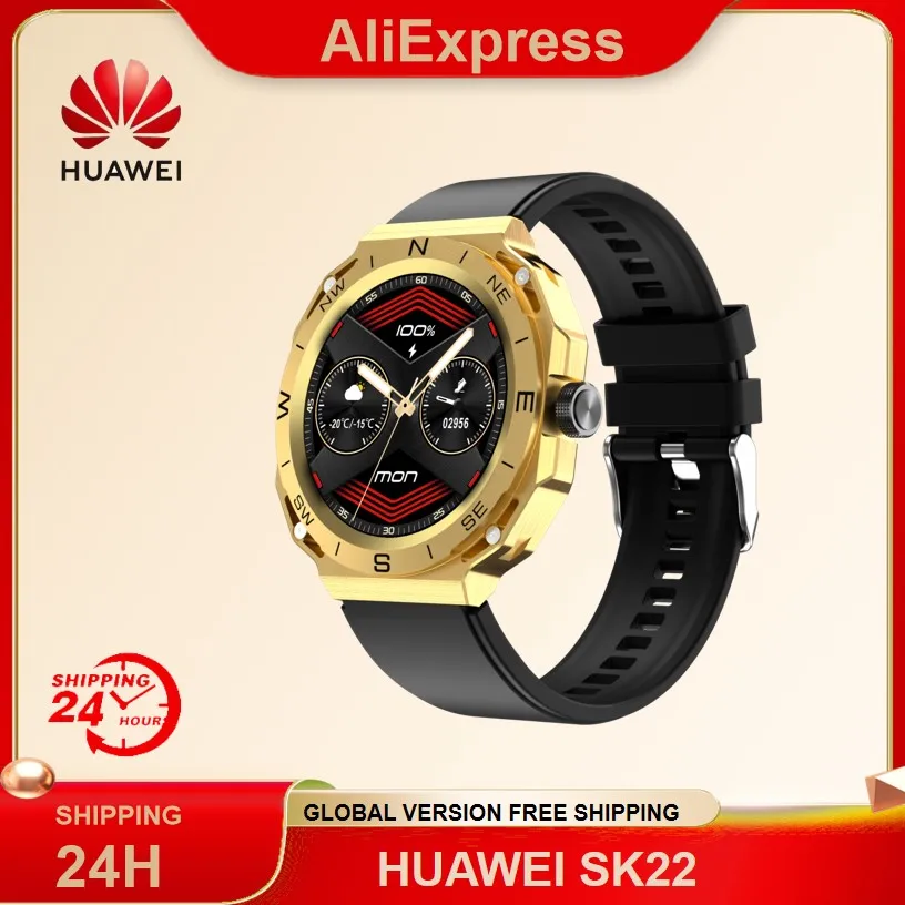 

Смарт-часы Huawei SK22 женские с сенсорным экраном и защитой класса IP67