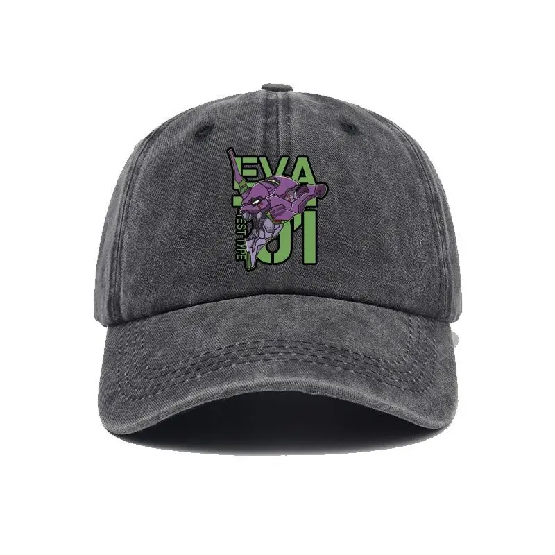 

New Century Evangelion EVA First Edition Anime Peripheral Hat Baseball Hat Men's and Women's New Duck Tongue Hat Sunshade Hat