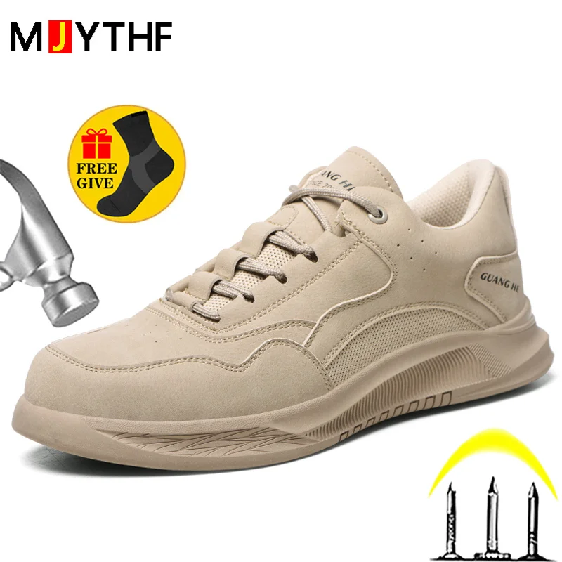 

Anti-smash Anti-puncture Work Boots Men Safety Shoes Indestructible Boots Men Steel Toe Shoes Construction Safety Boots Winter