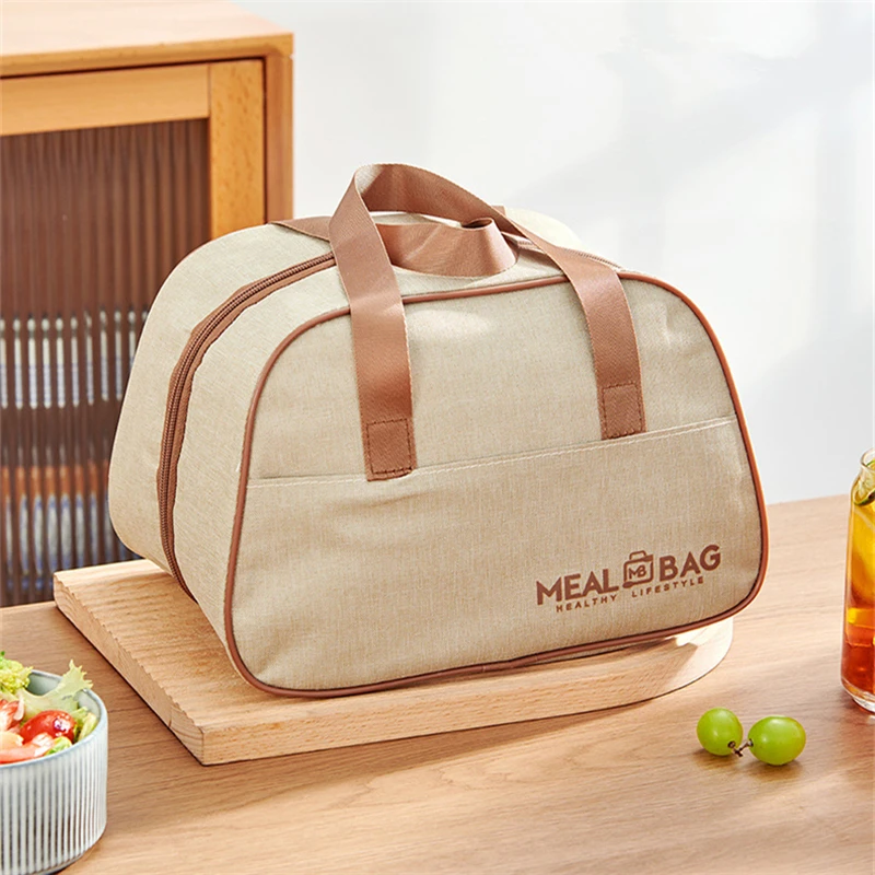 

Food Insulated Meal Bags Cooler Picnic Box Handbags Thermal Lunch Bag School Child Oxford Women Work Tote Organizer Packed