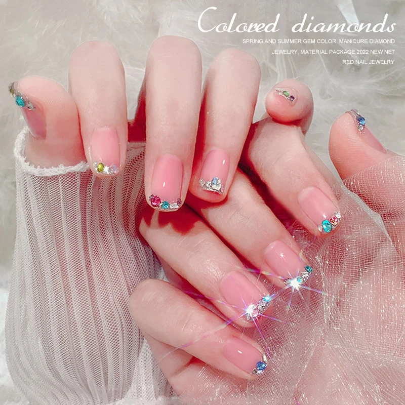 100 Шт. Разные Ab Хрустальные Стразы С Плоской Задней Частью Блестящие Стеклянные