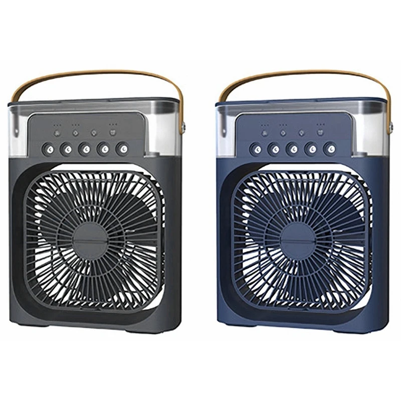 

Portable Air Conditioner Fan,Air Cooler With 7 Colors LED Light, 1/2/3 H Timer, 3 Wind Speeds For Office, Home