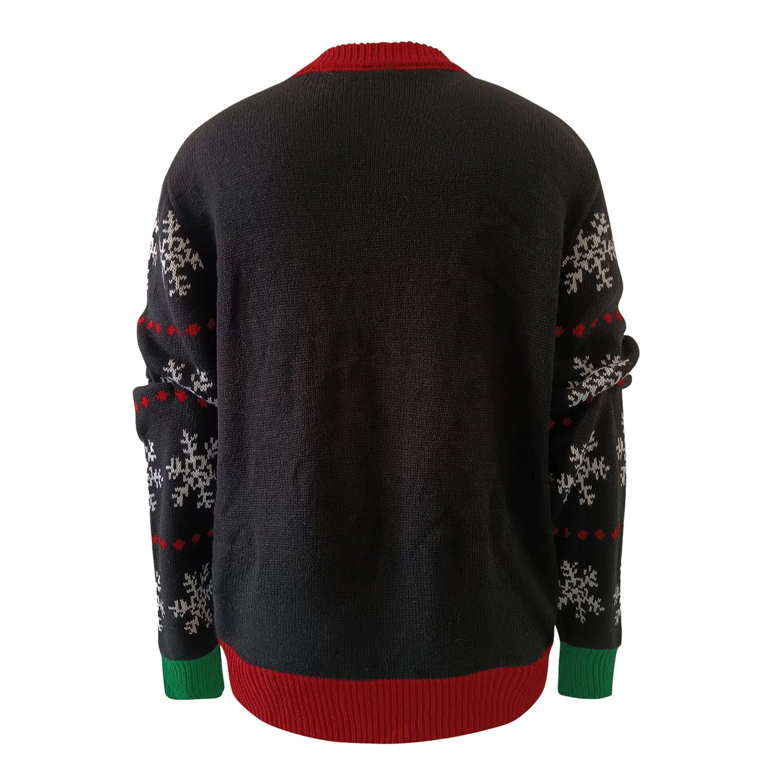 2024 жаккардовый вязаный женский рождественский свитер осень-зима забавный милый