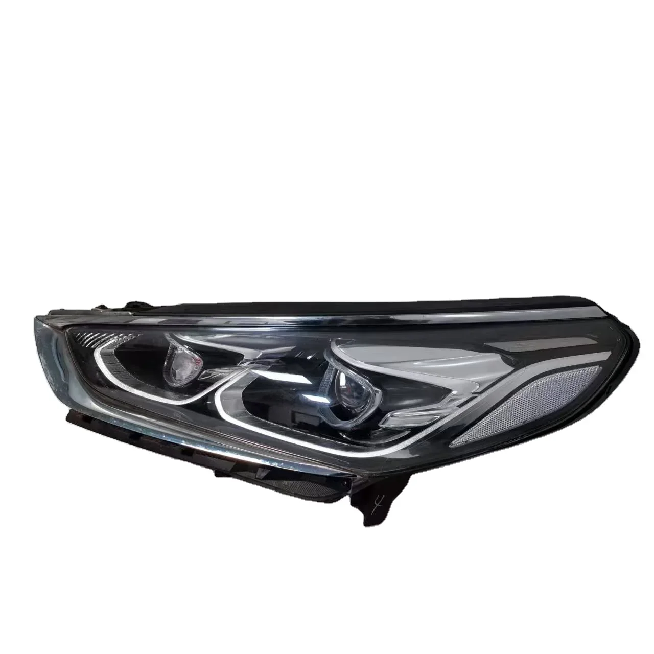Фото Высококачественная светодиодная фара для Hyundai Sonata IX поколения (2019-2020), 6000K, версии 92101-C6200, 92102-C6200, дальний свет №2