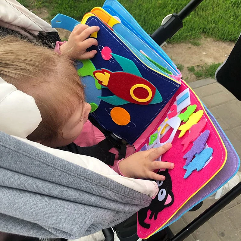 Книга Монтессори занятая для детей обучающая Бесшумная книга базовых жизненных