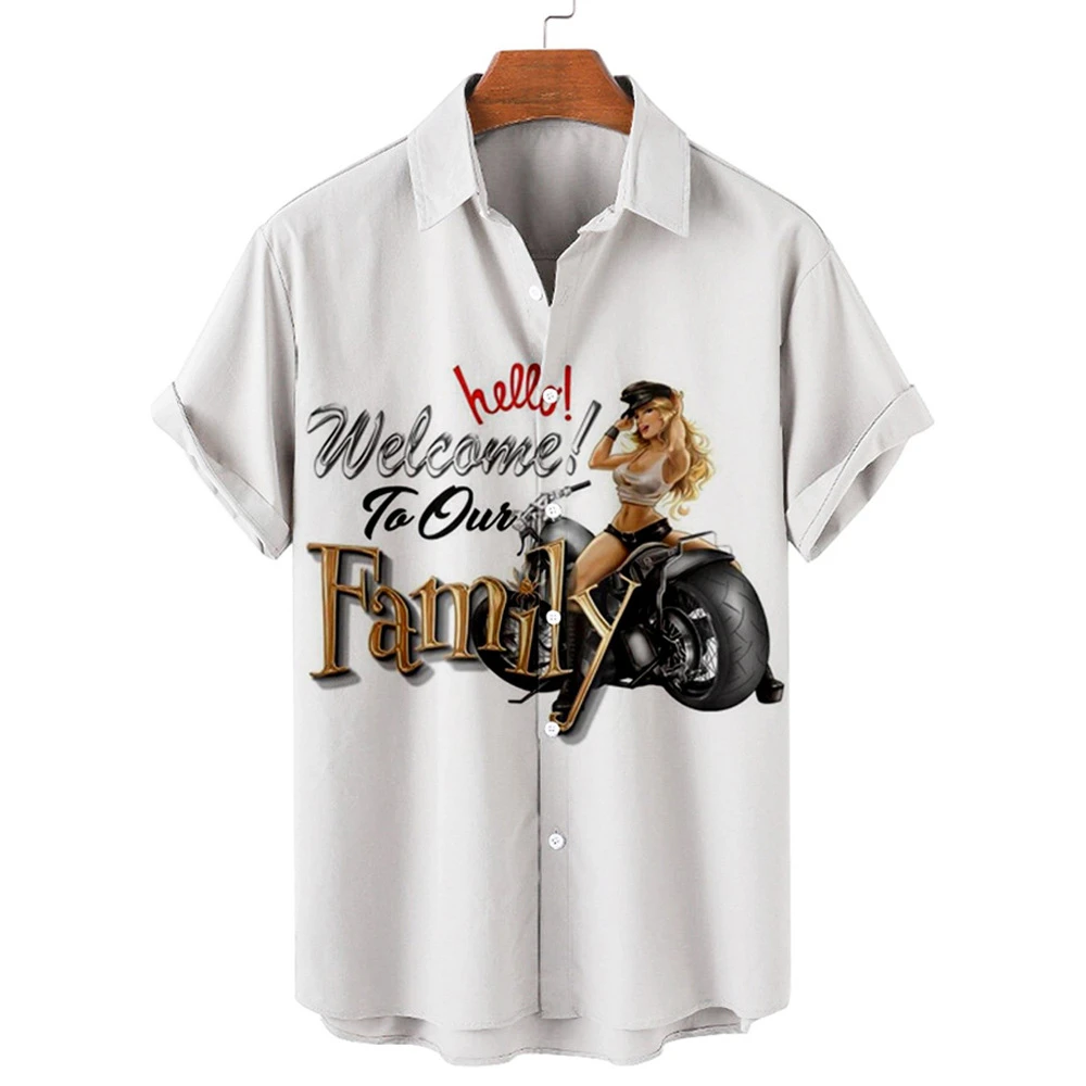 

Motorcycle Biker Shirt For Men Outdoor 3d Print Motor Men's Shirts Loose Oversized Tee Shirt Men Clothing Ride Travel Camisa 5xl