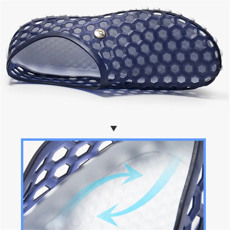 2021 Summer Unisex  Sandals Clogs Garden Shoes Women New Light Slip-on Jelly Shoes Slippers Men Beach Water Shoe Soft Flats