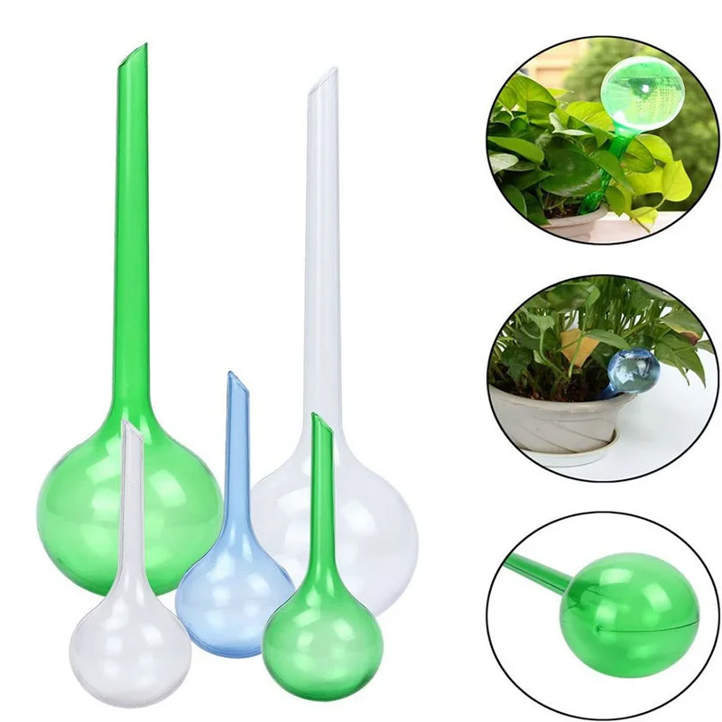 

5pc Plastic Automatic Plant Water Feeder Self Watering Ball Indoor Outdoor Flowers Cans Flowerpot Drip Irrigation Device