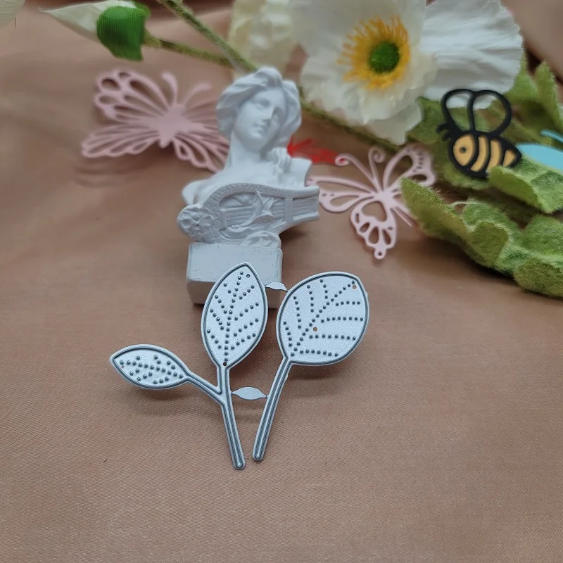 

Leaves Cutting Dies Mold Scrapbook Seal DIY Manual Mold Home Album Production Tool High Carbon Steel Material