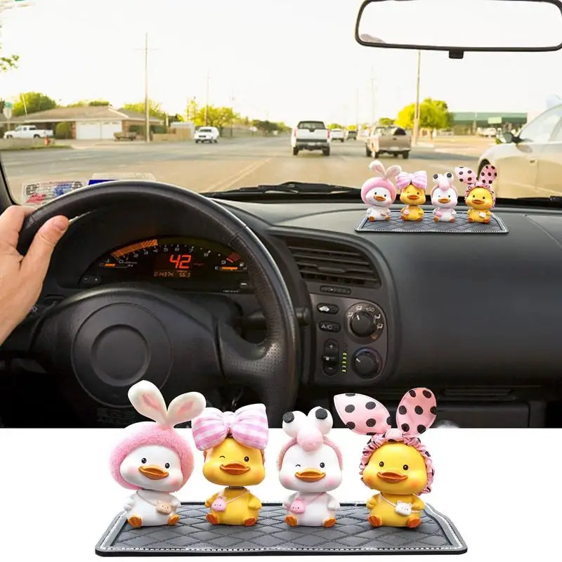 

Duck Car Dashboard Ornaments Car Dashboard Nodding Duck Decor Portable Car Dashboard Shaking Head Duck Doll Toy Ornament For Car