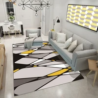 geometric printing and dyeing living room carpet baby crawling mat can machine wash the living room carpet rug for bedroom