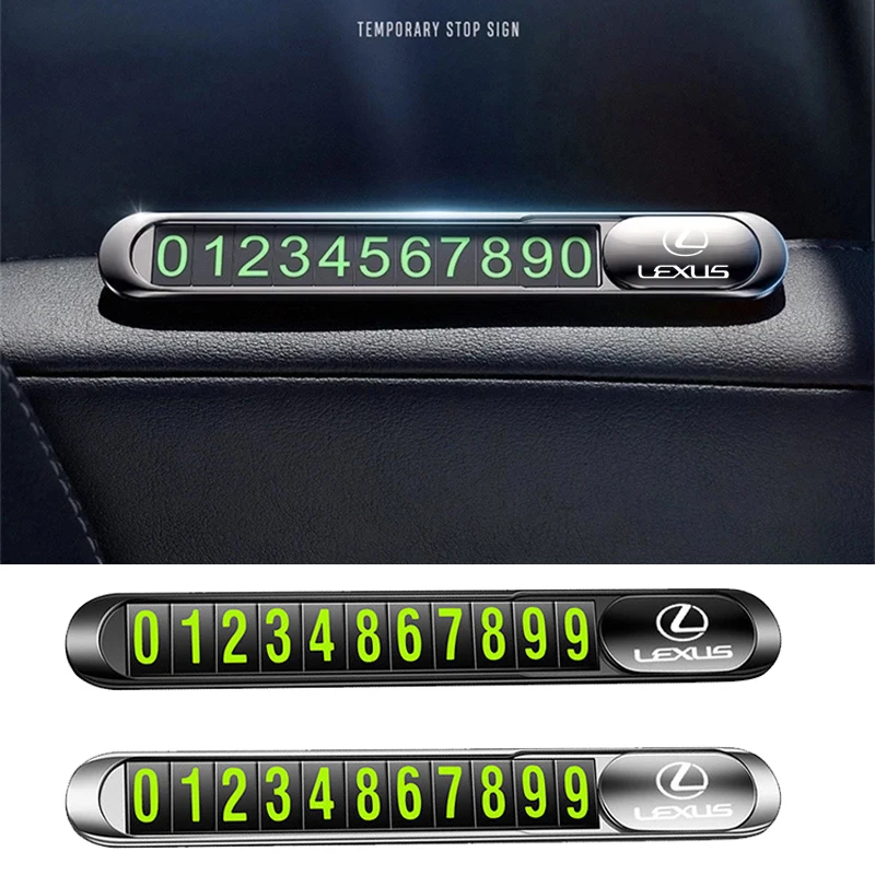 

Металлическая парковочная табличка с номером телефона для Lexus RX300 IS200 CT200H IS250 GX470 GS400 ES RX330 NX300H IS300H RX350 RX NX GS