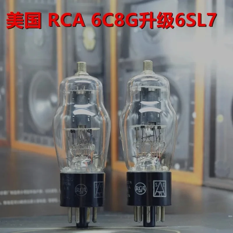 Фото Электронная лампа Us 6C8G Upgrade 6N9P/6H9C/5691/6SL7 в комплекте с переходным адаптером. №1