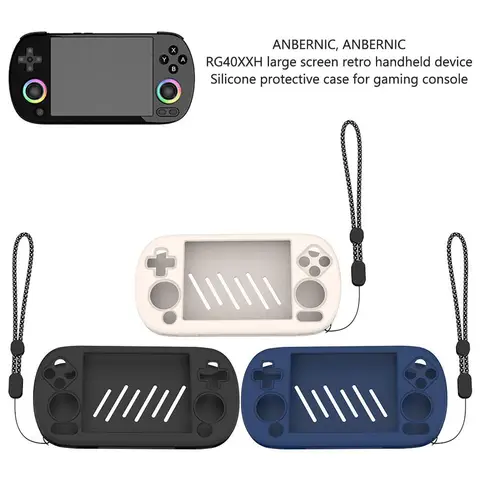 Для ANBERNIC RG40XX H большой экран ретро портативная игровая консоль силиконовый защитный чехол сплошной цвет